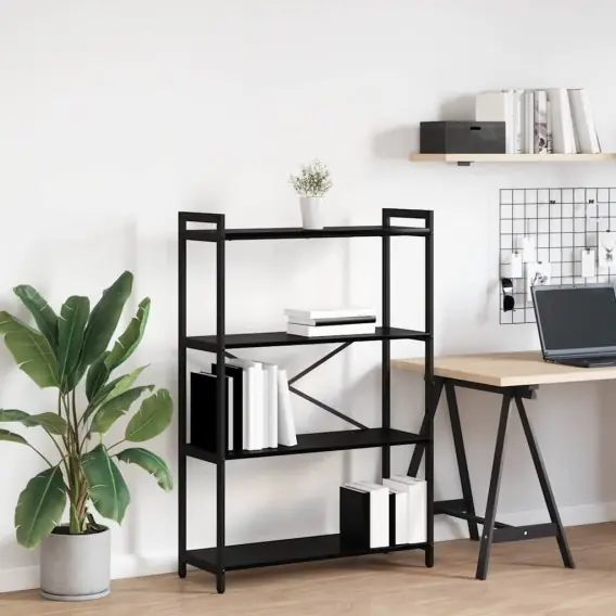 Szybka wysyłka Półka na książki Czarny dąb 80 x 30 x 118 cm Lumarko! - Hurtownia wielobranżowa Lumarko